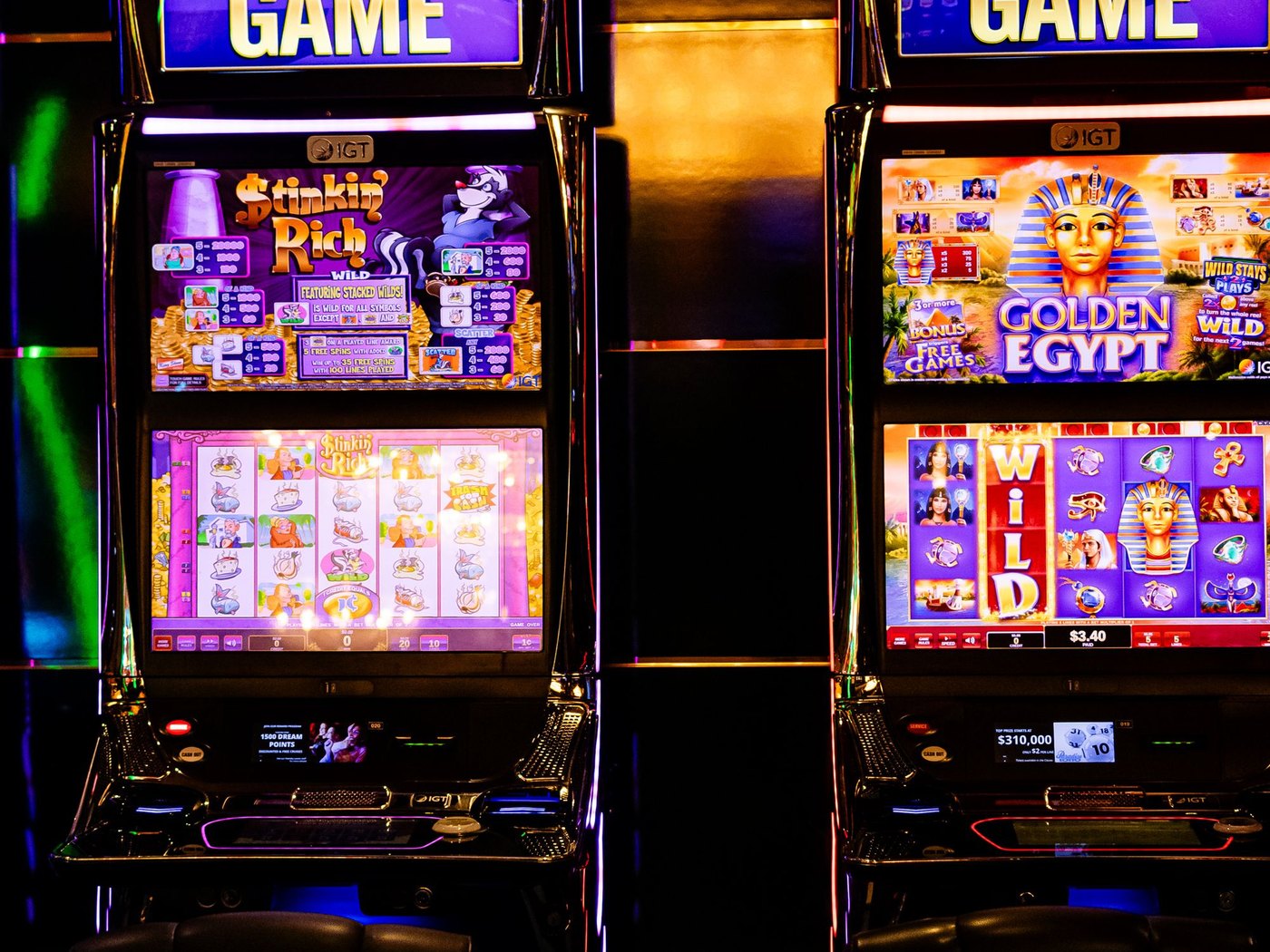 Máquinas slots del Casino Aqua Plaza
