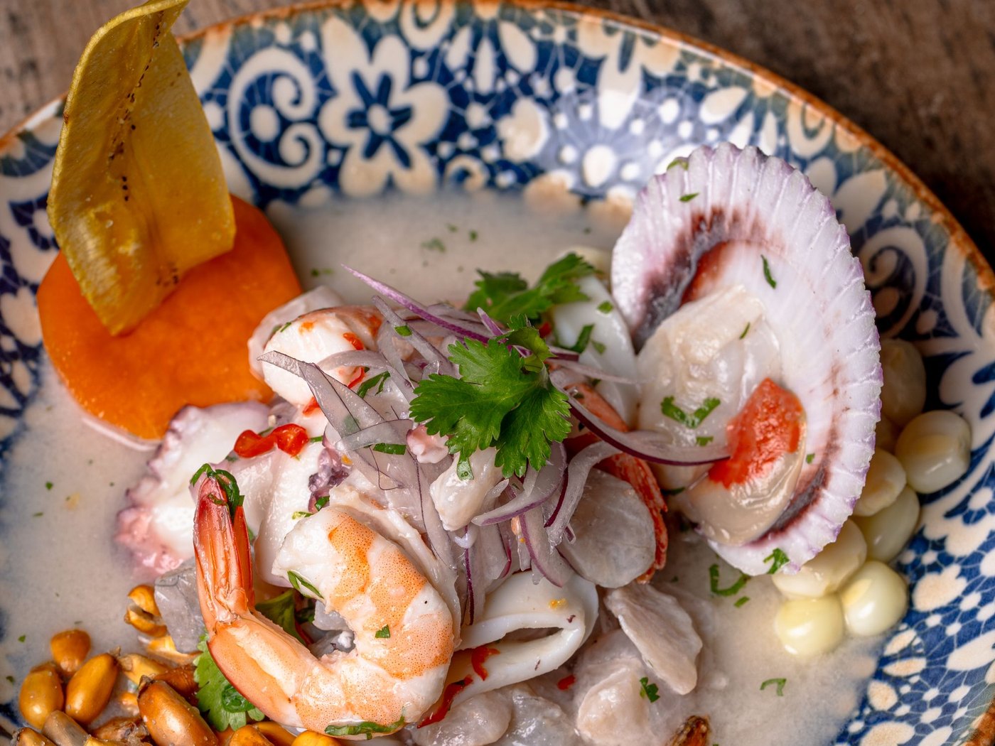 Ceviche del restaurante de AquaLodge
